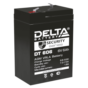 Аккумулятор AGM свинцово - кислотный 6v 6 Ah delta dt 606