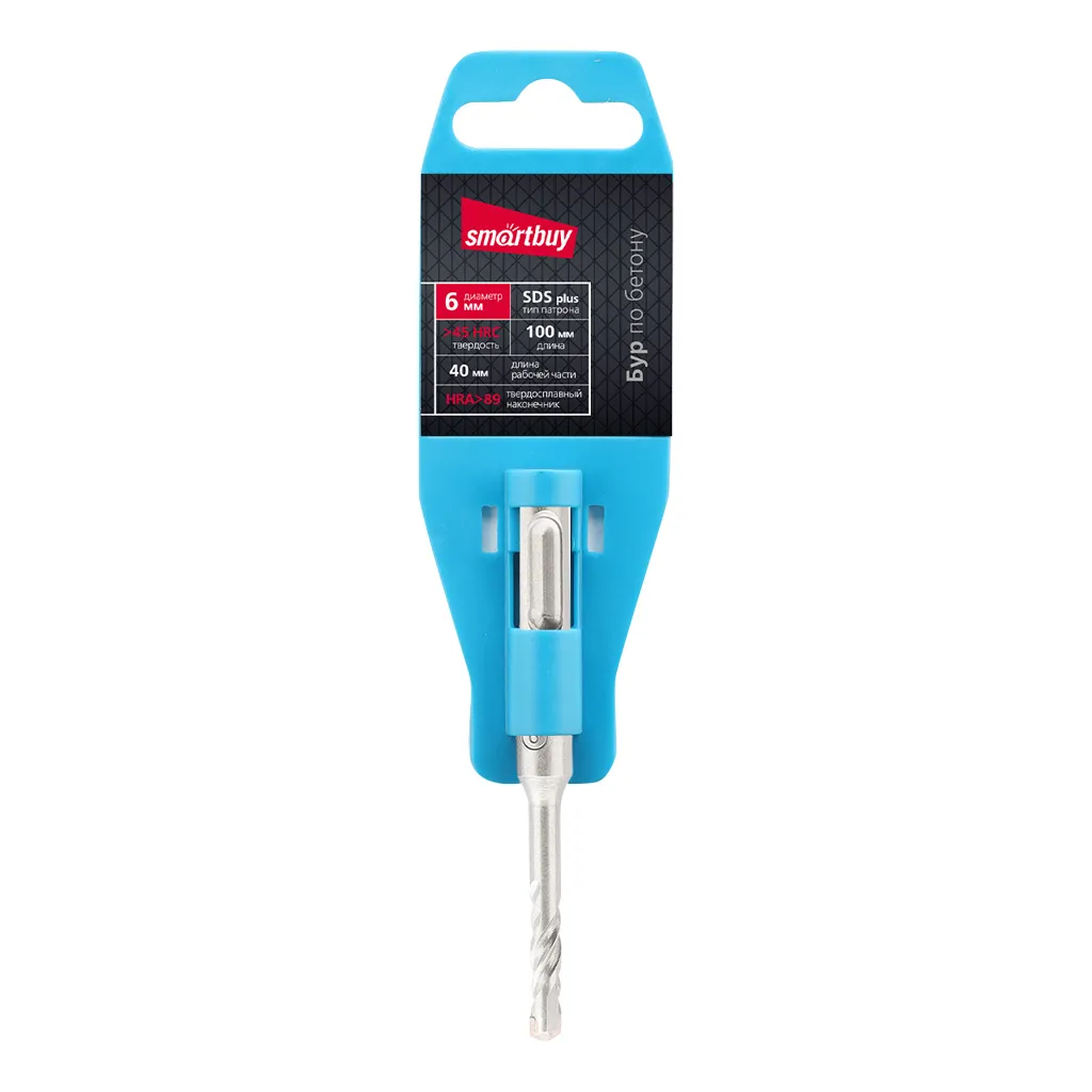 SBT-HD-6-40-100 фото 3 Вольтыбай Бурпобетону6х40х100,HRC45,SDSplusтвердосп.нак,HRA89Smartbuytools 3