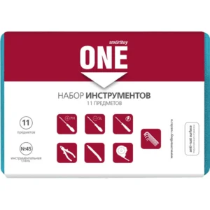 Наборинструментов11предметов,отверт.,тестер,плоског.,рулетка,ключишестигр.SmartbuyToolsOne40 2