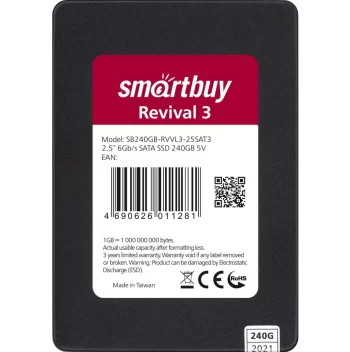 Накопитель2,5SSDSmartbuyRevival3240GBTLCSATA3 1