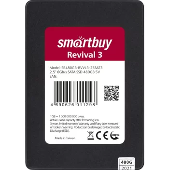 Накопитель2,5SSDSmartbuyRevival3480GBTLCSATA3 1
