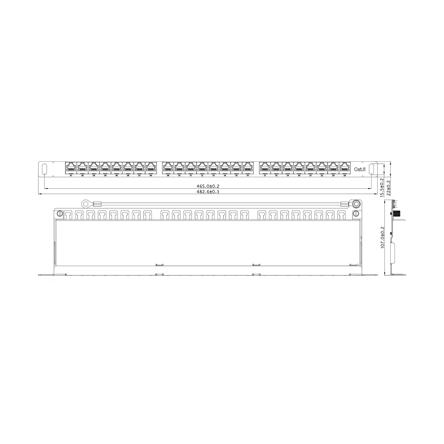 PP2-PM-0.5U-24-FTP-RJ45-6-K фото 1 Вольтыбай NTSS PP2 PM 0.5U 24 FTP RJ45 6 K 1