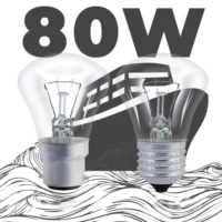 Лампа накаливания С 80W
